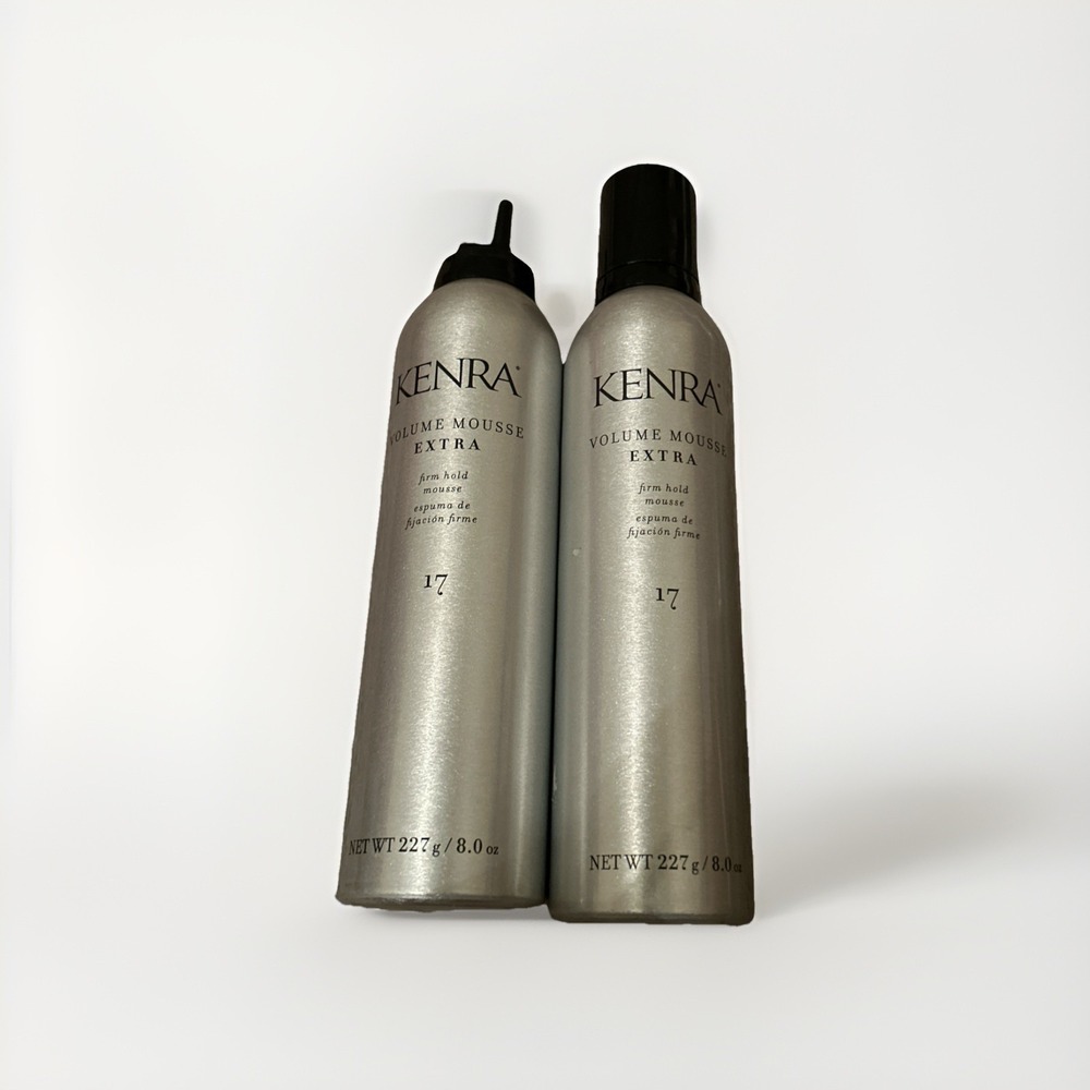 Kenra Extra Volume Mousse #17 8 oz PACK OF 2 - 1 has No Lid NEW - Free shipping